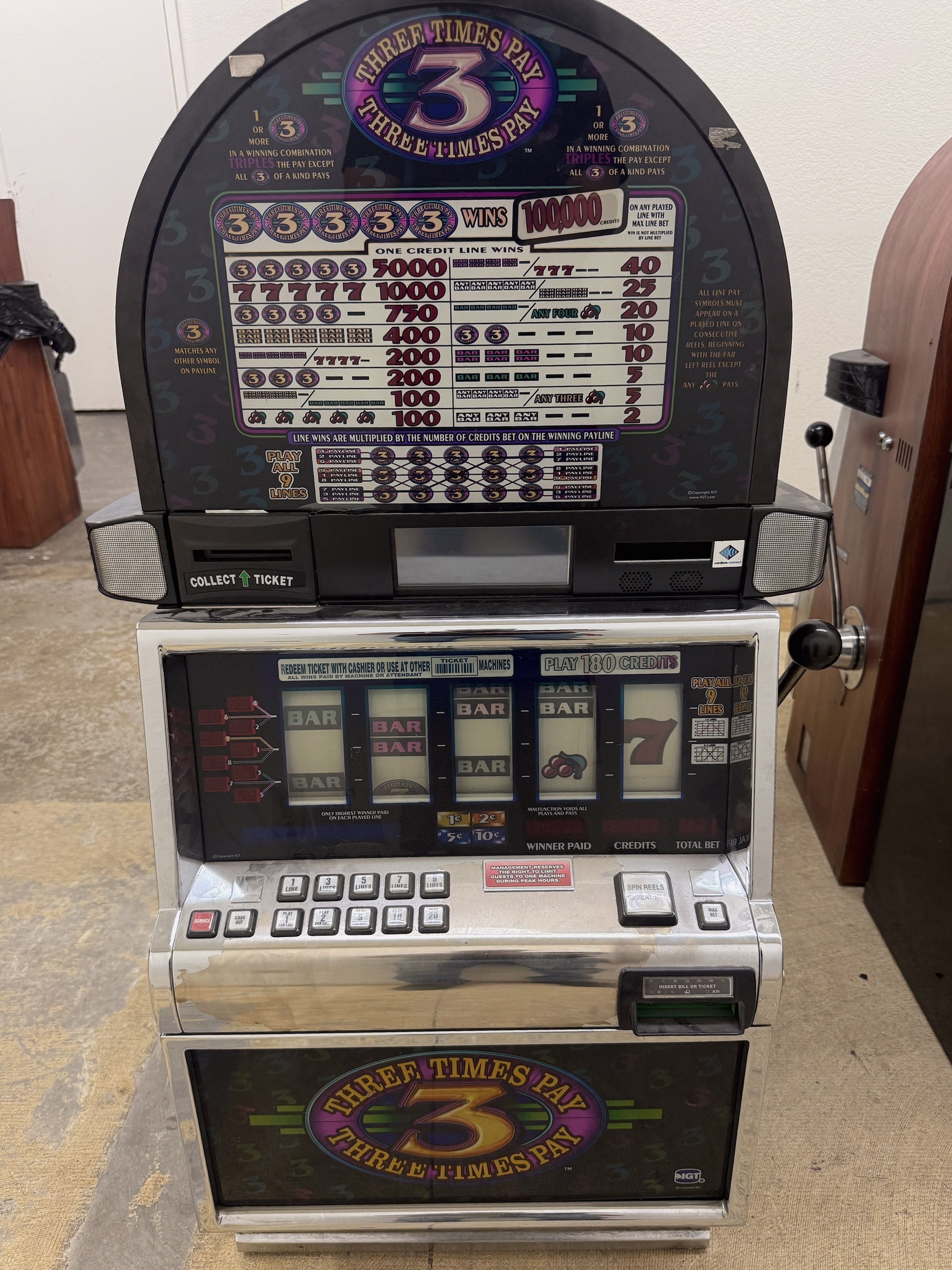 IGT Reel Spinner 3 Times Pay