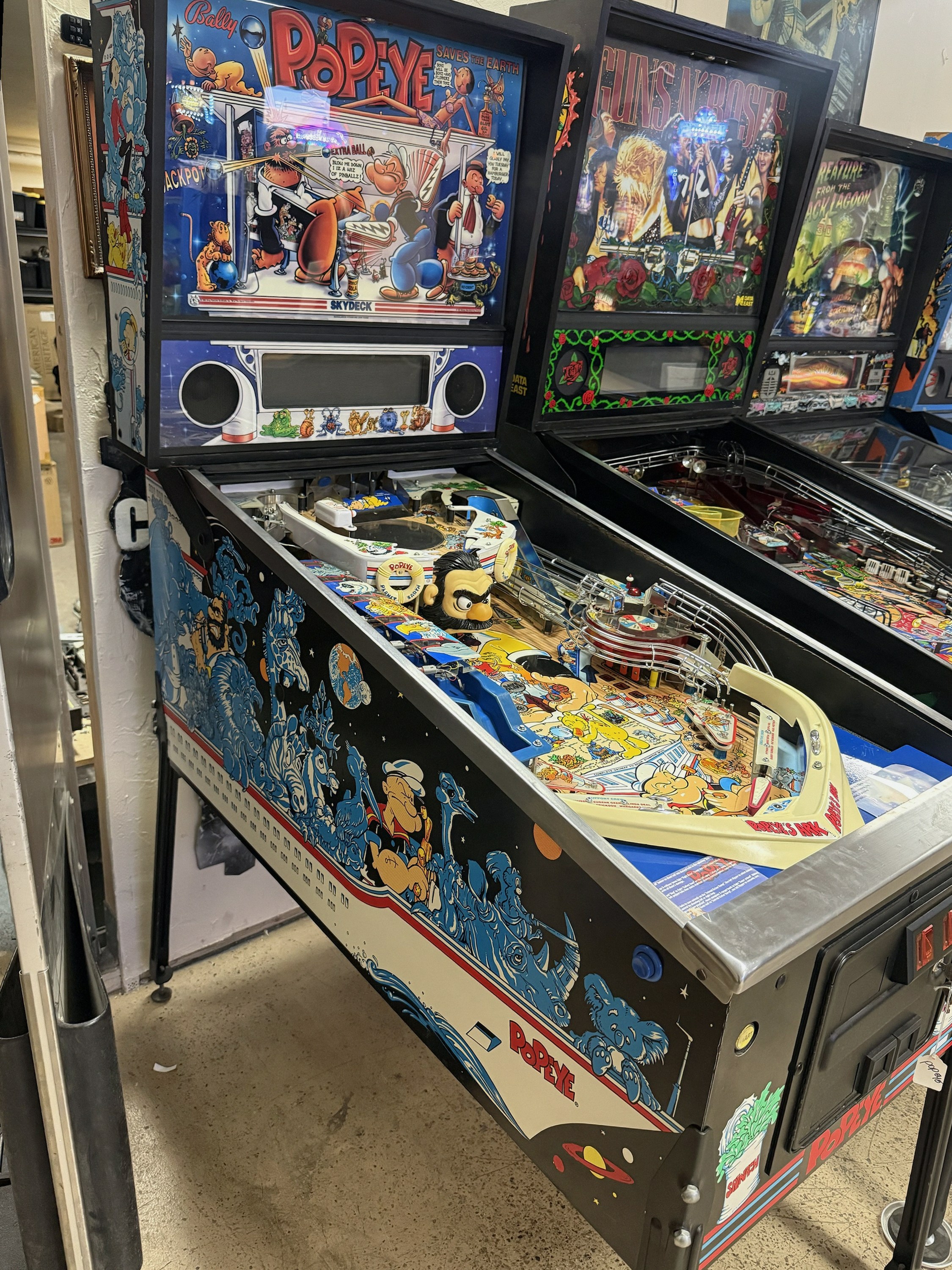 Popeye Pinball Machine